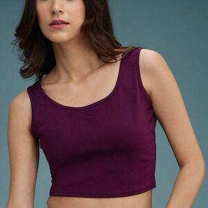 MARINA Purple Crop Top